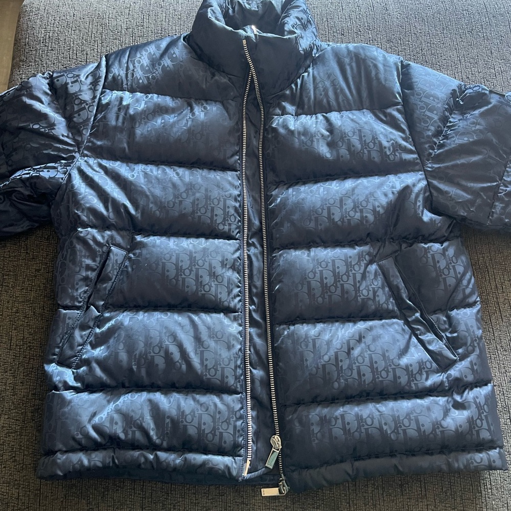 Dior Navy Blue Puffer Jacket